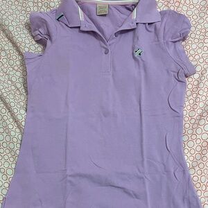 Purple Polo Shirt with Logo